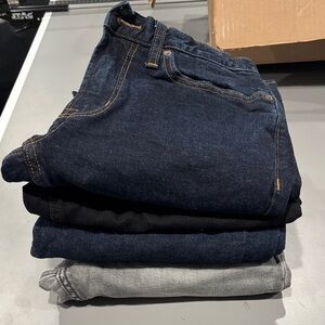 Men's Denim Jeans - Blue, Black, and Gray